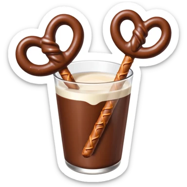 chocolate covered pretzel rods sticker