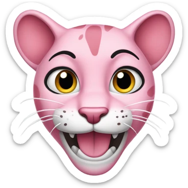 Pink panther cartoon sticker