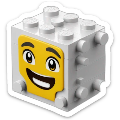 lego brick 3D sticker