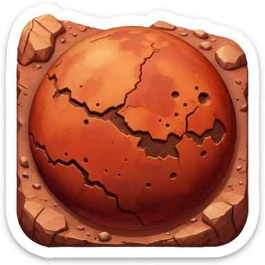 red planet Mercury sticker