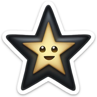 half filled star emoji sticker