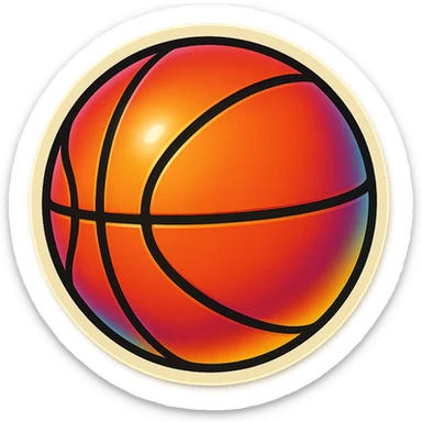 basket ball sticker