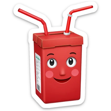 juice box RED sticker