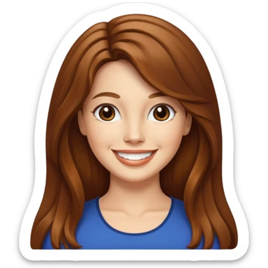 Lee Purcell with long hair sticker