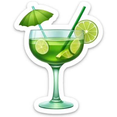 green coctail sticker