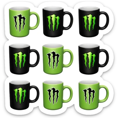 Monster Energy's Coffee Mugs sticker