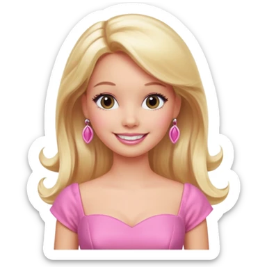 barbie girl sticker