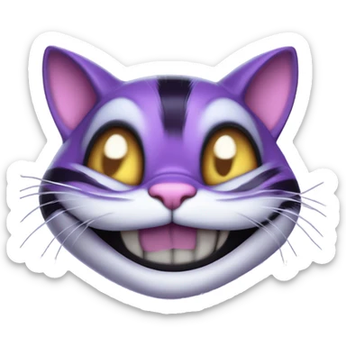 Cheshire cat from madness returns sticker