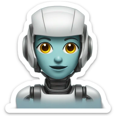 genderneutral robot sticker