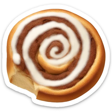 1 cinnamon roll sticker