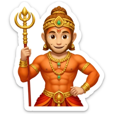 Bal hanuman sticker