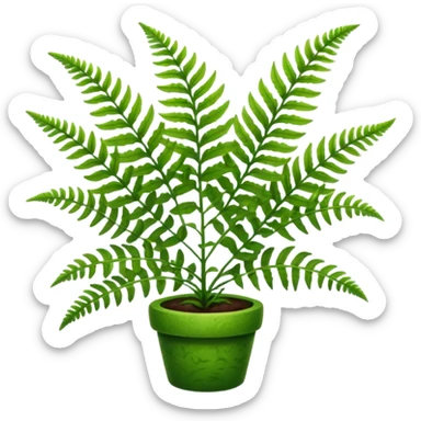 fern plant sticker