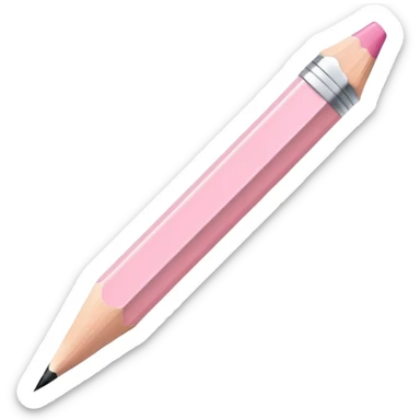 light pink pencil  sticker