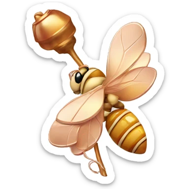 Rose gold honey sticker