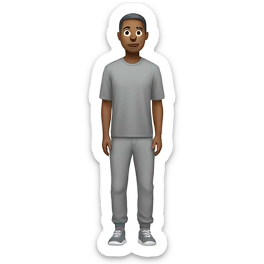 Grey sweatpants sticker