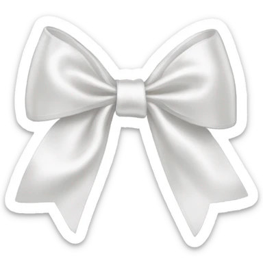 white bow sticker
