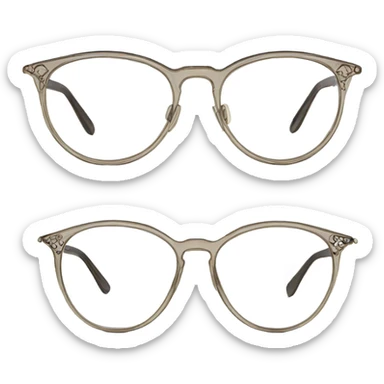 old fashioned thin frame sticker