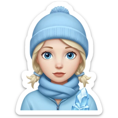 female ice sculptor sticker