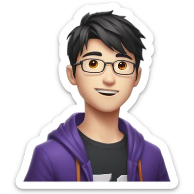 Le joueur de League of legends FAKER qui fait chut sticker