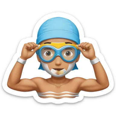 swim champion sticker