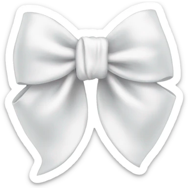white bow sticker