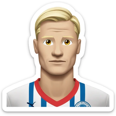 Erling Haaland wearing a shirt that says “Stay Humble” sticker