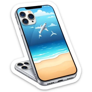 iPhone 14 Pro with dynamic island feature, sleek design sticker