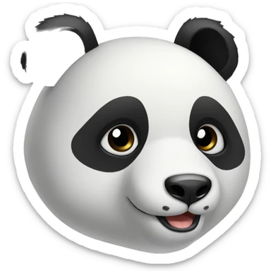 Panda amoureux sticker