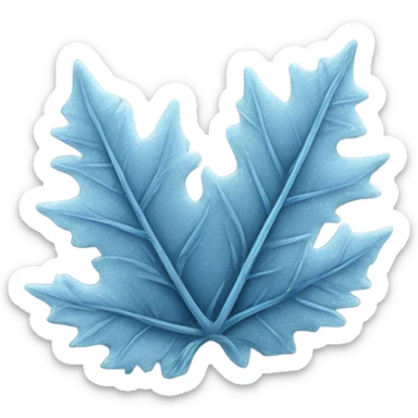 Frost on a leaf sticker