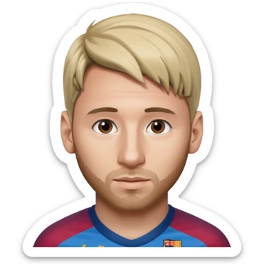 Messi on half of the face adn taylor swif ton the other really accurate like half half of the face sticker