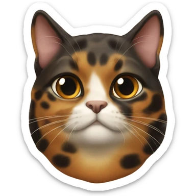 Tortoise shell cat  sticker