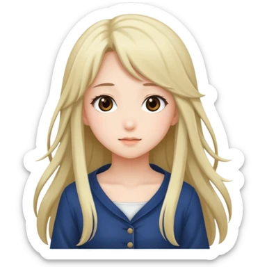 shoujo cute anime romance girl  sticker