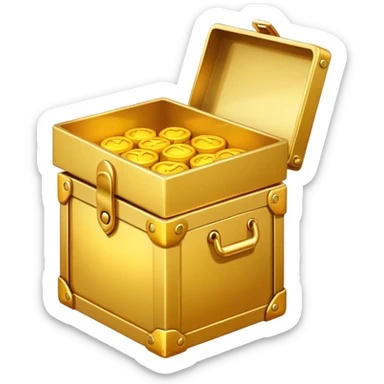 Gold box  sticker
