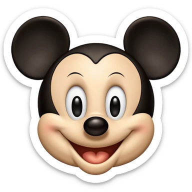 Mickey Mouse says good morning sticker