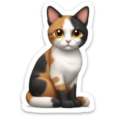 Calico cat  sticker