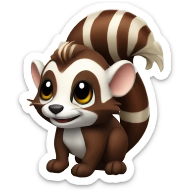 Cinnamon skunk sticker