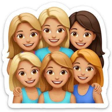 Chicas grilla sticker