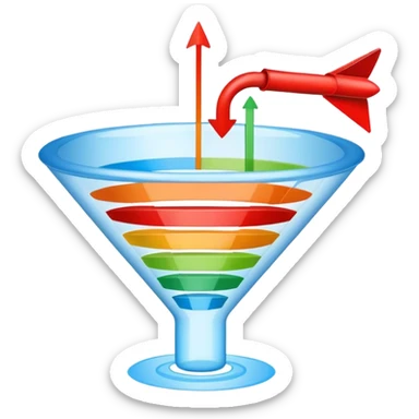 sales funnel sticker