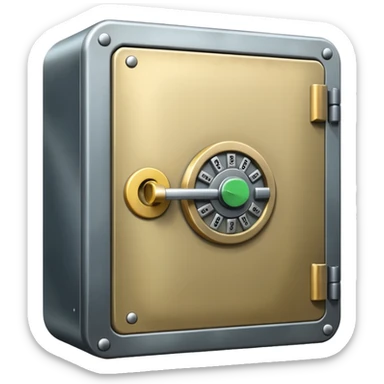 Locked bank vault sticker