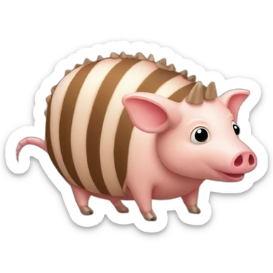 Camouflage pig armadillo cow centipede insect sticker