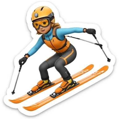 Sliter on monoski sticker