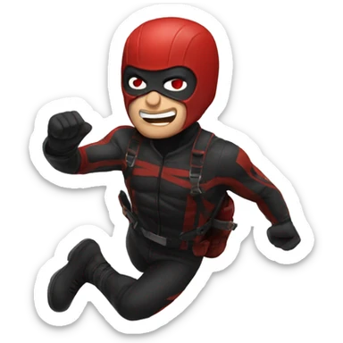 Daredevil falling  sticker