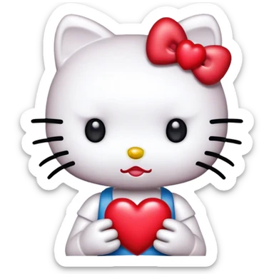 Hello kitty corazon sticker