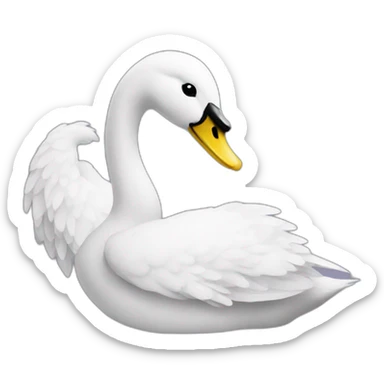Patito y cisne sticker
