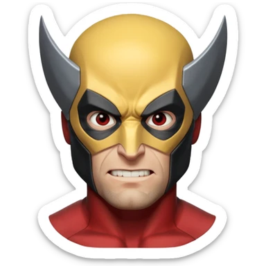 Wolverine from Deadpool & Wolverine movie sticker