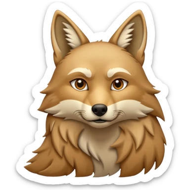 Howling coyote  sticker