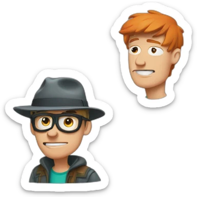 Phineas and ferb sticker