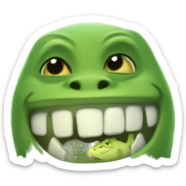 sherk in a swamp sticker