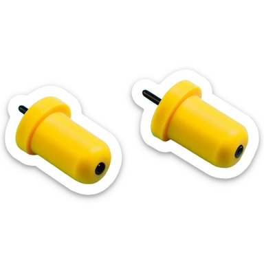 Foam ear plugs sticker