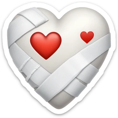I WANT WHITE HEART WITH BANDAGED LIKE ❤️‍🩹 sticker